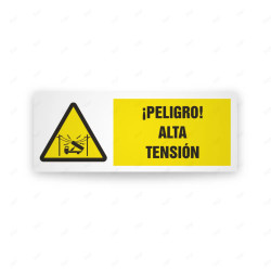 Rótulo de Atención - Peligro alta tension | Cod. AD - 516, Señales de Atención