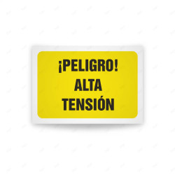 Rótulo de Atención - Peligro alta tension  | Cod. AD - 517, Señales de Atención