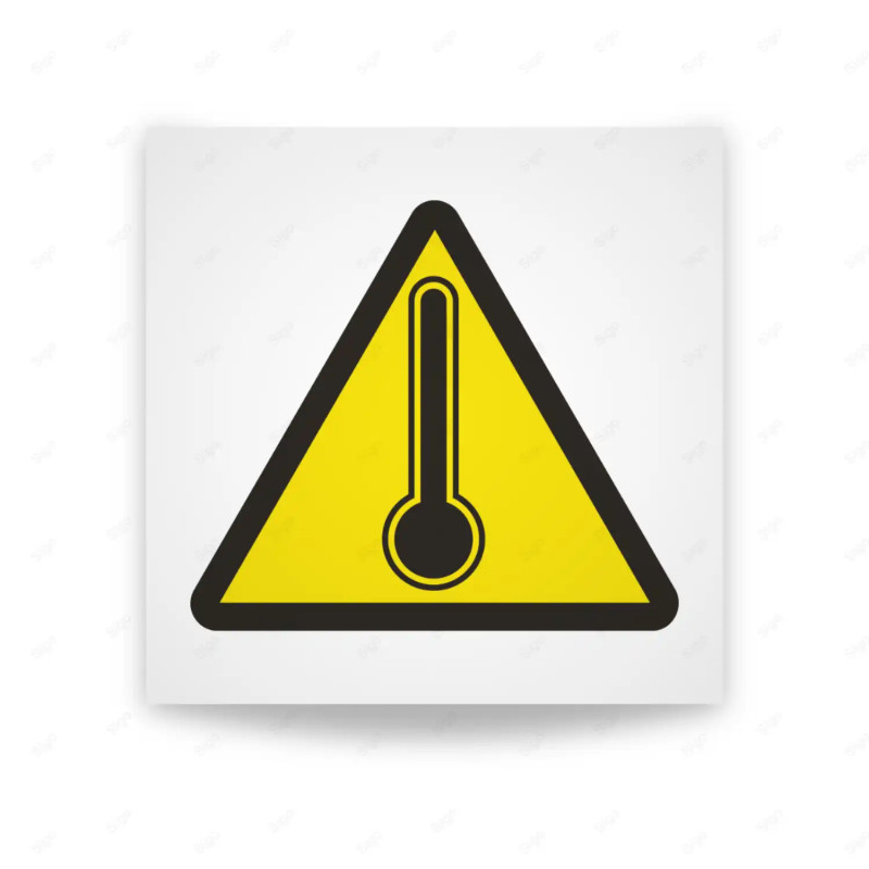 Rótulo de Atención - Atencion alta temperatura | Cod. AD - 530, Señales de Atención