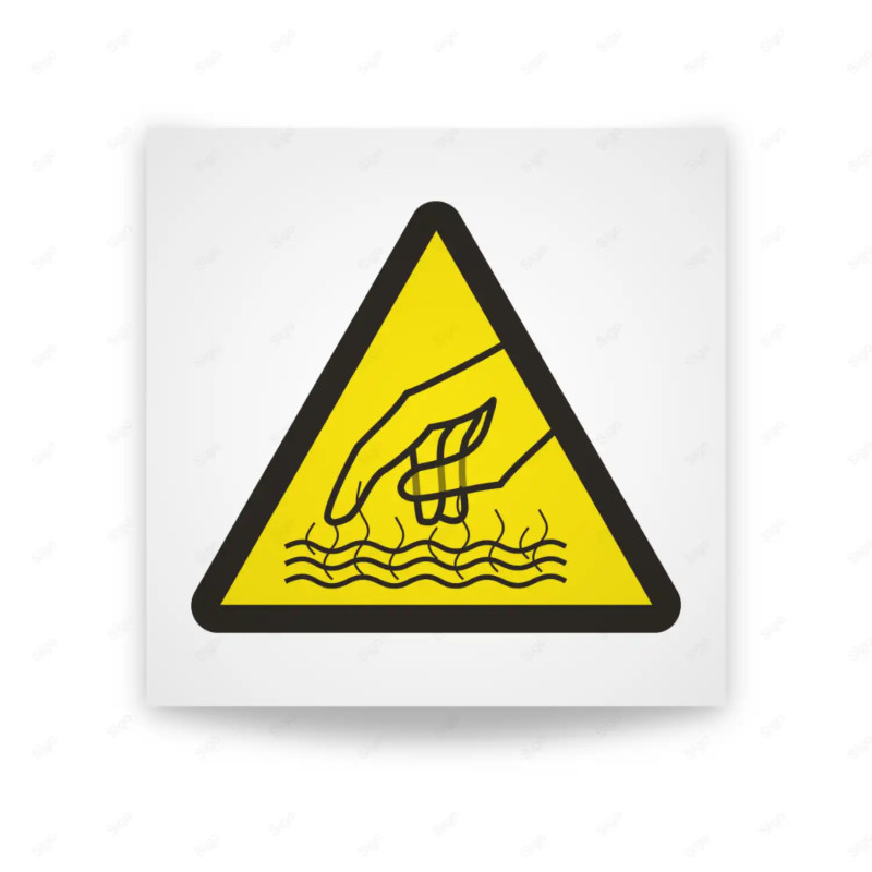 Rótulo de Atención - Atencion liquidos a alta temperatura  | Cod. AD - 534, Señales de Atención