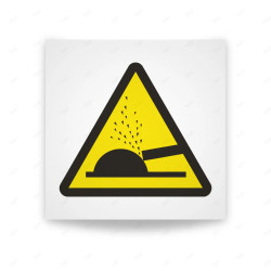 Rótulo de Atención - Precaucion proyeccion de particulas | Cod. AD - 546, Señales de Atención