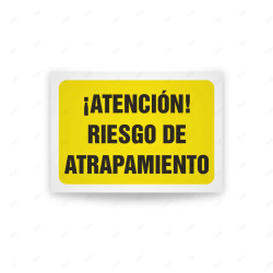 Rótulo de Atención - Atencion riesgo de atrapamiento | Cod. AD - 557, Señales de Atención