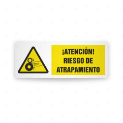 Rótulo de Atención - Atencion riesgo de atrapamiento | Cod. AD - 560, Señales de Atención