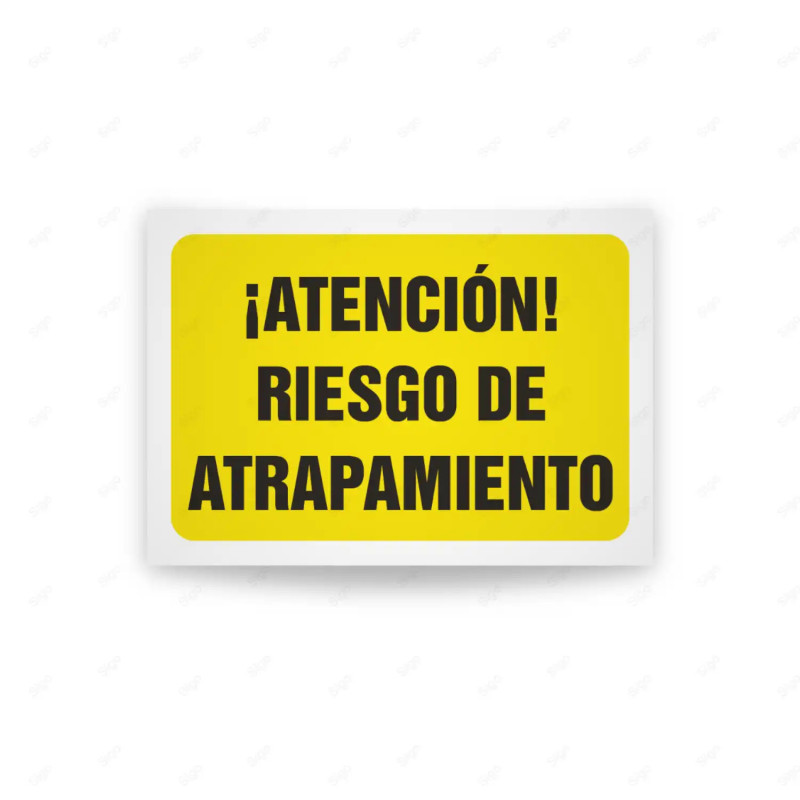 Rótulo de Atención - Atencion riesgo de atrapamiento | Cod. AD - 561, Señales de Atención