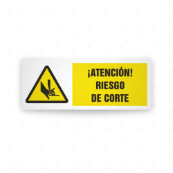 Rótulo de Atención - Atencion riesgo de corte | Cod. AD - 564, Señales de Atención