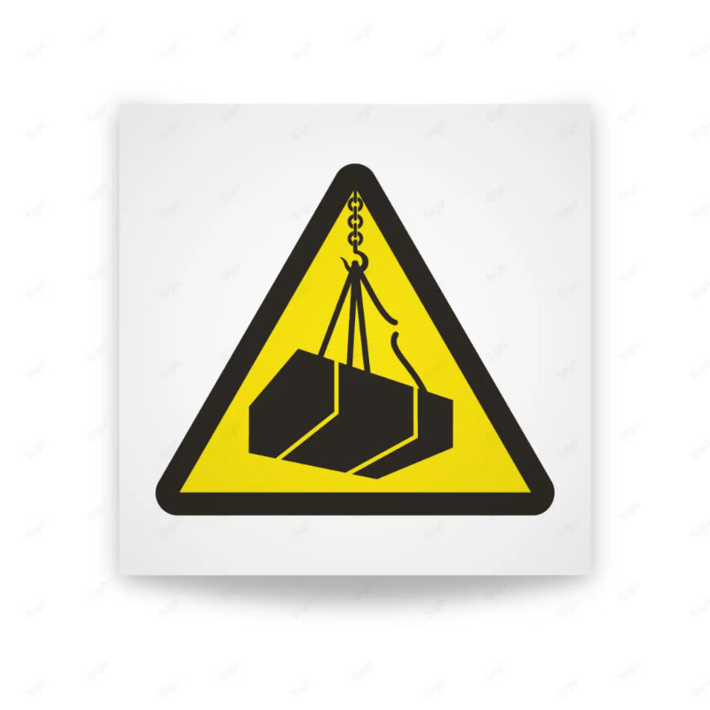 Rótulo de Atención - Atencion cargas suspendidas | Cod. AD - 618, Señales de Atención