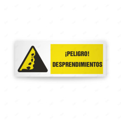 Rótulo de Atención - Peligro desprendimiento  | Cod. AD - 624, Señales de Atención