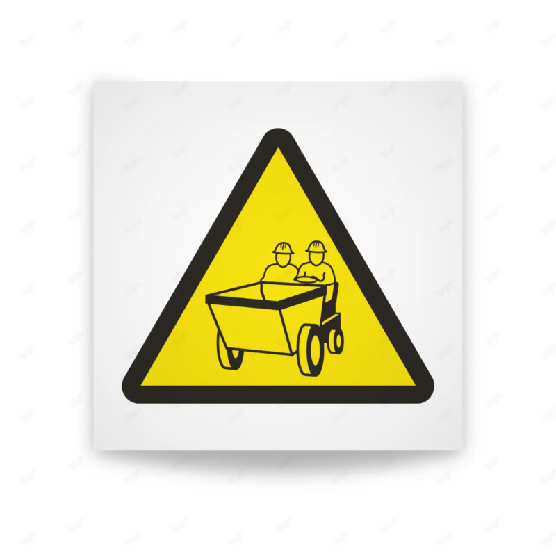 Rótulo de Atención - Atencion paso de motovolquetes | Cod. AD - 642, Señales de Atención