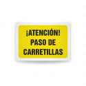 Rótulo de Atención - Atencion paso de carretilla | Cod. AD - 649, Señales de Atención