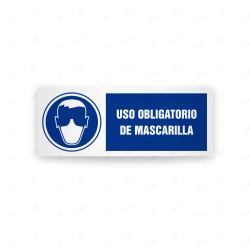 Rótulo de Obligación - Uso obligatorio de mascarilla| Cod. OB-403, Señales de Obligación