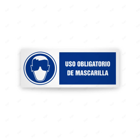 Rótulo de Obligación - Uso obligatorio de mascarilla| Cod. OB-403, Señales de Obligación