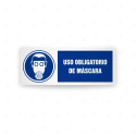 Rótulo de Obligación - Uso obligatorio de mascara | Cod. OB-407, Señales de Obligación