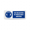 Rótulo de Obligación - Uso obligatorio de protectores auditivos | Cod. OB-415, Señales de Obligación