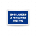 Rótulo de Obligación - Uso obligatorio de protectores auditvos | Cod. OB-416, Señales de Obligación