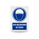 Rótulo de Obligación - Uso obligatorio de casco | Cod. OB-441, Señales de Obligación
