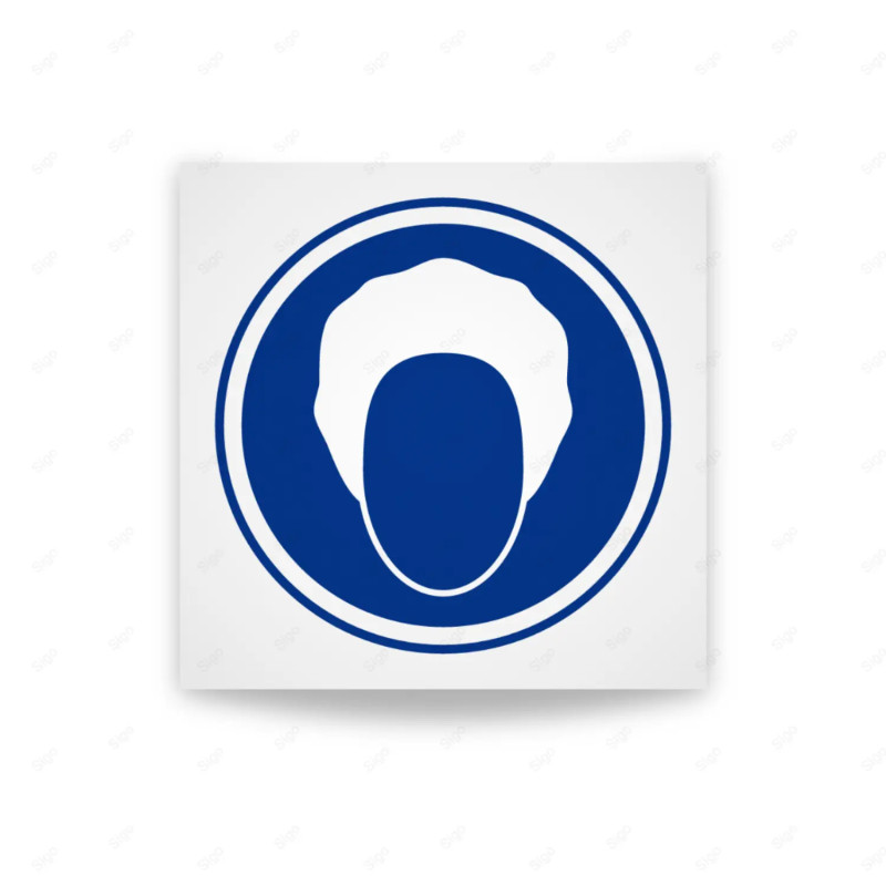 Rótulo de Obligación - Uso obligatorio de redecilla | Cod. OB-448, Señales de Obligación