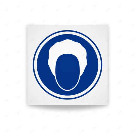 Rótulo de Obligación - Uso obligatorio de redecilla | Cod. OB-448, Señales de Obligación