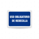 Rótulo de Obligación - Uso obligatorio de redecilla | Cod. OB-451, Señales de Obligación