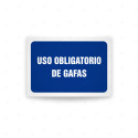 Rótulo de Obligación - Uso obligatorio de gafas | Cod. OB-462, Señales de Obligación