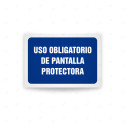 Rótulo de Obligación - Uso obligatorio de pantalla protectora| Cod. OB-466, Señales de Obligación