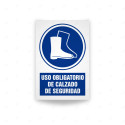 Rótulo de Obligación - Uso obligatorio de calzado de seguridad| Cod. OB-491, Señales de Obligación