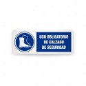 Rótulo de Obligación - Uso obligatorio de calzado de seguridad  | Cod. OB-492, Señales de Obligación