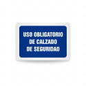 Rótulo de Obligación - Uso obligatorio de calzado de seguridad | Cod. OB-493, Señales de Obligación