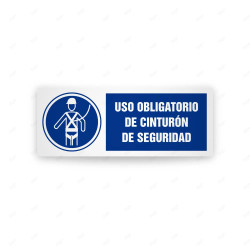 Rótulo de Obligación - Uso obligatorio de cinturon de seguridad  | Cod. OB-508, Señales de Obligación