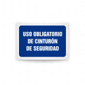 Rótulo de Obligación - Uso obligatorio de cinturon de seguridad  | Cod. OB-509, Señales de Obligación