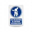 Rótulo de Obligación - Uso obligatorio de cinturon antivibratorio| Cod. OB-511, Señales de Obligación