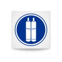 Rótulo de Obligación - Es obligatorio enganchar las botellas| Cod. OB-562, Señales de Obligación
