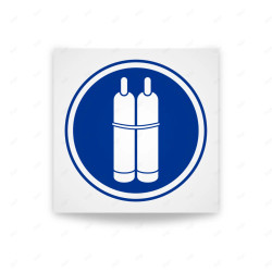 Rótulo de Obligación - Es obligatorio enganchar las botellas| Cod. OB-562, Señales de Obligación