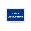 Rótulo de Obligación - Apilar correctamente | Cod. OB-569, Señales de Obligación