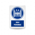 Rótulo de Obligación - Solo personas | Cod. OB-575, Señales de Obligación