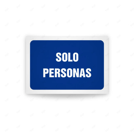 Rótulo de Obligación - Solo personas| Cod. OB-577, Señales de Obligación