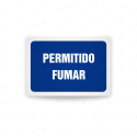 Rótulo de Obligación - Permitido fumar | Cod. OB-581, Señales de Obligación