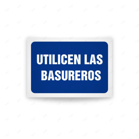 Rótulo de Obligación - Utilicen los basureros | Cod. OB-601, Señales de Obligación