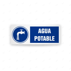 Rótulo de Obligación - Agua potable| Cod. OB-604, Señales de Obligación