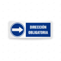 Rótulo de Obligación - Dirección Obligatoria | Cod. OB-612, Señales de Obligación