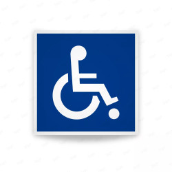 Rótulo de Accesibilidad - Discapacitados | Cod. DIS - 1, Señalización de Accesibilidad