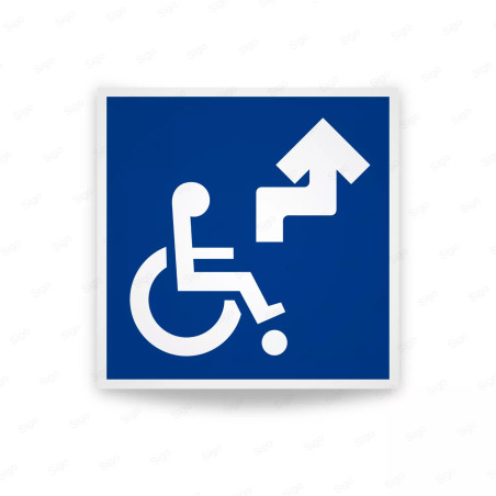 Rótulo de Accesibilidad - Discapacitados Ruta Derecha| Cod. DIS - 10, Señalización de Accesibilidad