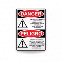 Rótulo de Peligro - Químicos peligrosos | Cod. PEL - 36, Rótulos de Peligro