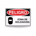Rótulo de Peligro - Zona de soldadura| Cod. PEL - 63, Rótulos de Peligro