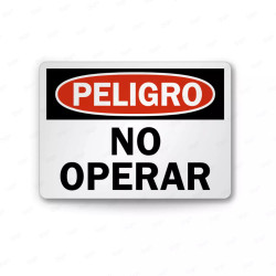 Rótulo de Peligro - No operar | Cod. PEL - 78, Rótulos de Peligro