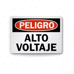 Rótulo de Peligro - Alto voltaje | Cod. PEL - 96, Rótulos de Peligro