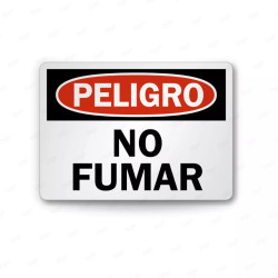 Rótulo de Peligro - No Fumar | Cod. PEL - 105, Rótulos de Peligro