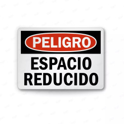 Rótulo de Peligro - Espacio Reducido | Cod. PEL - 109, Rótulos de Peligro