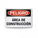 Rótulo de Peligro - Area de Construcción | Cod. PEL - 111, Rótulos de Peligro