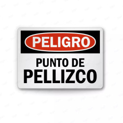 Rótulo de Peligro - Punto Pellizco | Cod. PEL - 119, Rótulos de Peligro