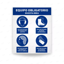 Cartelera EPP | EPP-17, Carteleras de Seguridad Industrial y EPP